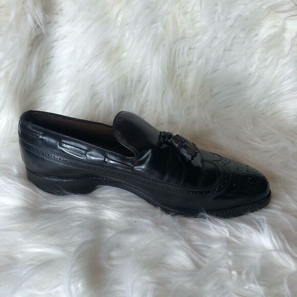 ALLEN‎ EDMONDS BERWICK WINGTIP Tassle SLIP ON LEATHER LOAFER SHOE 10D main image 13